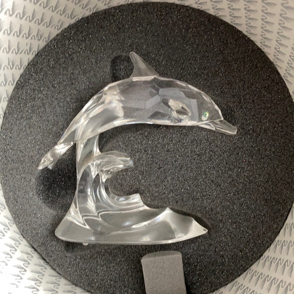 Swarovski silver crystal - Dolphin